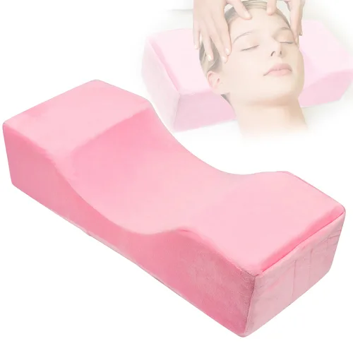 Vista 10 de Extensión de pestañas de terciopelo para belleza, almohada de cuello para extensión de pestañas, injerto, maquillaje (negro)