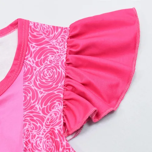 Vista 3 de Vestido de princesa melocotón para niñas, disfraz de Super Heros, vestido de verano Luigi