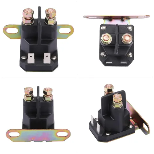 Vista 2 de Stylemafia Solenoide de arranque compatible con John Deere AM138068 MTD 725-04439, apto para tractor cortacésped John Deere MTD Cub Cadet