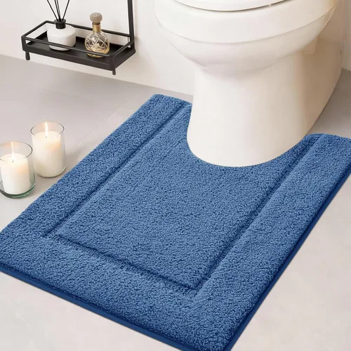 Vista 28 de IM HOME Tapetes de baño, felpa ultra suave, de microfibra esponjosa, absorbente, parte trasera antideslizante, lavable a máquina, tapetes para suelo