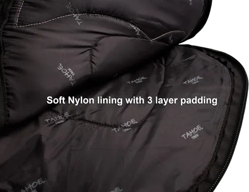 Vista 7 de Tahoe Premium Durango Western - Bolsa de transporte y almacenamiento con tres capas de construcción acolchada impermeable y cesta hecha a mano