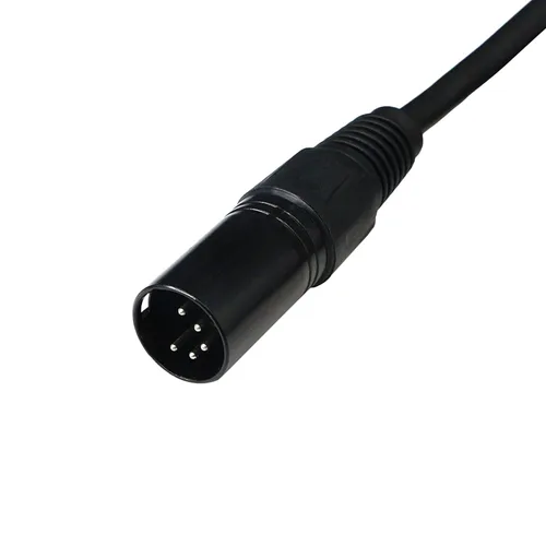 Vista 3 de (3.3 ft) DMX Stage Light Cable, DJ XLR Cable, SinLoon hembra XLR de 3 pines a conector XLR DMX macho de 5 pines para luz de cabeza móvil con entrada