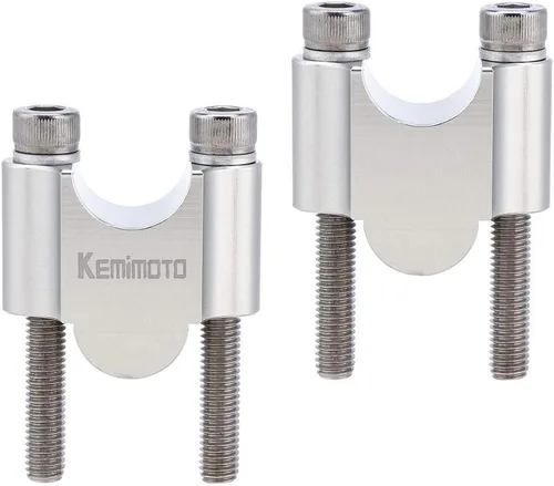 Vista 8 de KEMIMOTO Elevadores de manillar de motocicleta de 1 pulgada, elevadores de motocicleta de aleación de aluminio, compatibles con Sportster Softail