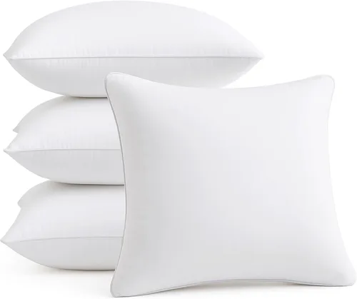 Vista 14 de FAVRIQ Juego de 2 rellenos de almohada de 12 x 20 pulgadas (juego de 2), rellenos de almohada rectangulares para interior de sofá con funda