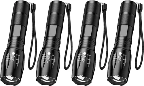 Vista 11 de Linterna LED de alto lúmenes, linternas para camping, senderismo, pasear perros, potentes linternas de emergencia con 5 modos para uso al aire