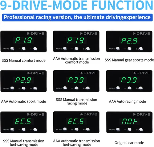 Vista 4 de Controlador de Respuesta del Acelerador, Pedal de Acelerador Electrónico Inteligente de 9 Modos y 9 Unidades para Carreras para Audi Bentiey PORSCHE