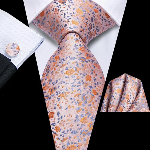 Vista 61 de Dubulle Corbata tejida de cachemira para hombre y gemelos de pañuelo para hombre, conjunto de gemelos para boda formal y negocios
