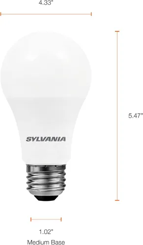 Vista 6 de Sylvania Night Chaser LED A21 Light Bulb, 200W Equivalent, Efficient 22W, 10 Year, Non-Dimmable, Super Bright 3000 Lumen, Soft White - 1 Pack (40584)