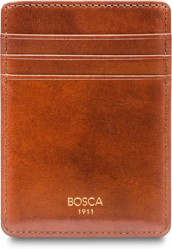 Vista 8 de Bosca Cartera con bolsillo frontal para hombre en piel vieja - RFID