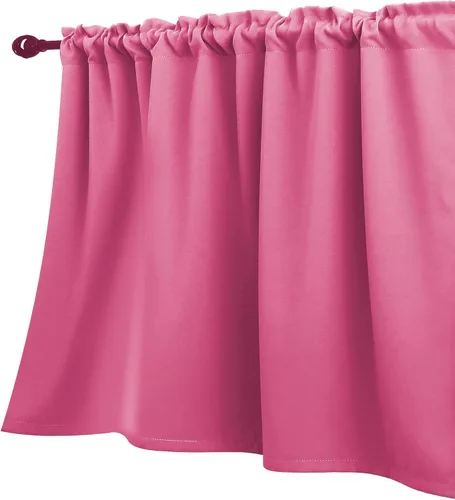Vista 10 de KOUFALL Cenefa beige para ventanas de 16 pulgadas de largo, cortinas cortas para filtrar la luz sobre el fregadero
