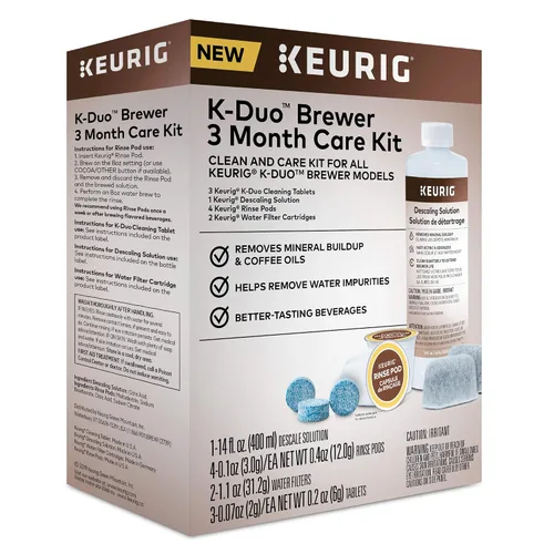 Vista 2 de Keurig K-Duo Brewer Kit de mantenimiento + solución de descalcificación y cápsulas de enjuague