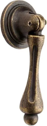 Vista 8 de dophee 2 pomos antiguos para gabinete con tornillos, 2.44 x 0.94 pulgadas Tiradores colgantes de bronce para armario de cocina, puerta, aparador