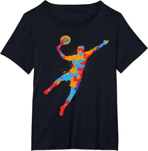 Vista 26 de Playera de Padel Playera Colorida Plataforma Tenis Paddleball Niños Camiseta de Padel