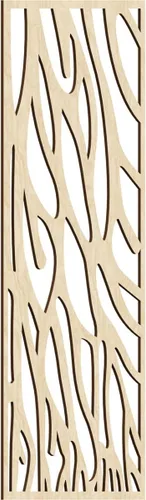 Vista 176 de 9 3/8"W x 24 3/8"H x 1/4"T Bristol Decorativos Paneles de Pared de Madera Calado, Cereza