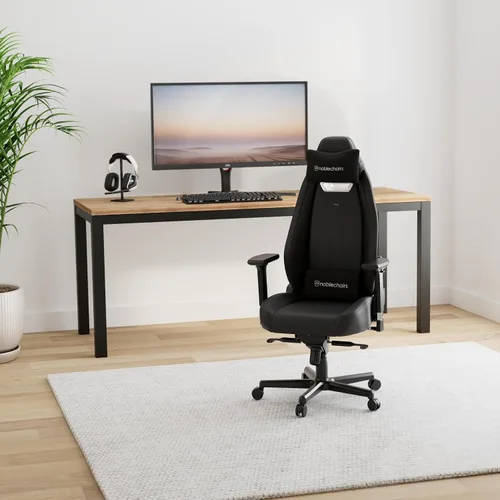 Vista 2 de noblechairs Silla ergonómica Legend para juegos, piel sintética de edición negra