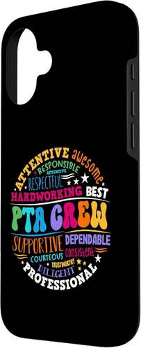 Vista 2 de iPhone 16 Parents Teacher Association Team Supporter PTA Crew Case