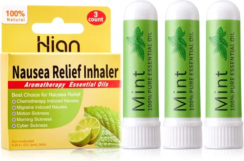 Vista 8 de Hion Inhalador para Alivio de Náuseas - Clavo, 100% Aceites Esenciales Naturales Aromaterapia para el mareo por movimiento y las mujeres