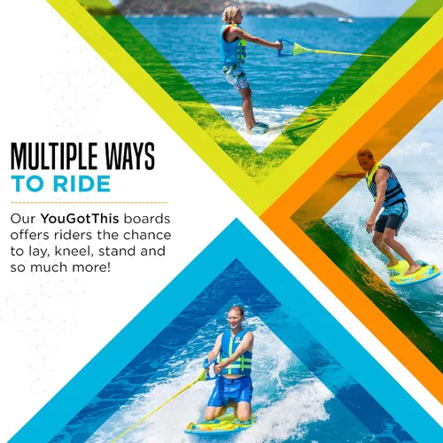 Vista 4 de ZUP Tienes esta tabla todo en uno para Kneeboarding, Wakeboard, Wakeskating y Wakesurf, diseño versátil para todas las edades, disponible en modelos
