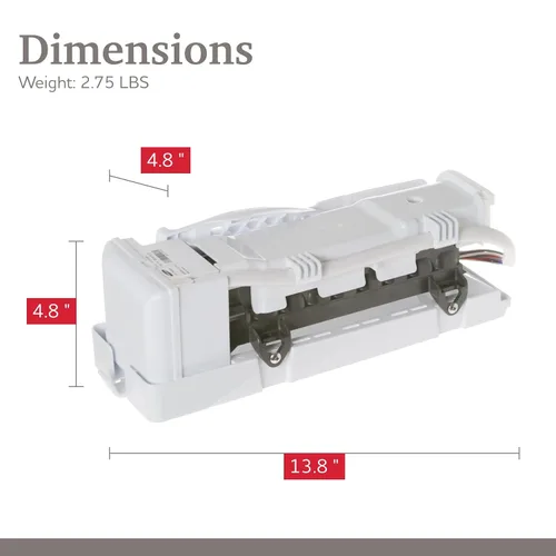 Vista 6 de Parts Master Repuesto para máquina de hielo GE/Samsung de 9 cubos, WR30X10131, DA97-07365G, PS2577893, PS5575307, AP4513392. Se adapta a varios