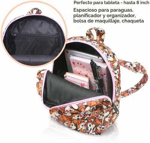 Vista 3 de Cartoon Small Nylon Bag Multipurpose Causal Daypack for Travel Trip Shopping Tablet iPad Mini up to 8 inches