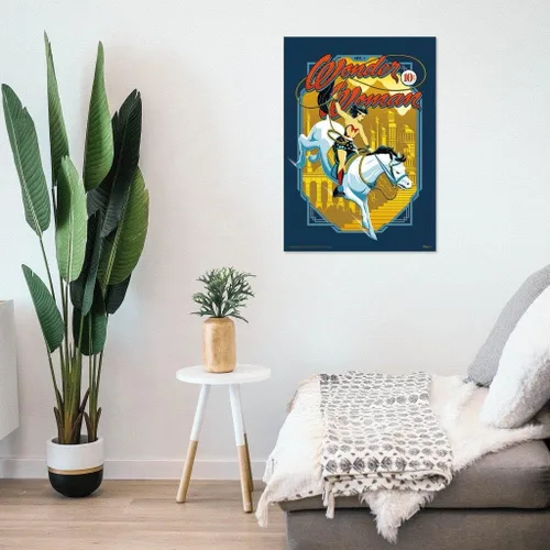 Vista 2 de MIGHTYPRINT DC Comics - Wonder Woman - Lasso of Victory - 17" x 24" Wall Art - Officially Licensed Collectible - Ideal for Gifting and Collecting