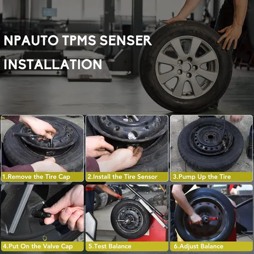 Vista 6 de NPAUTO Sensor de presión de neumáticos TPMS Compatible con Ford F150 06-08 Explorer Mustang Ranger Expedition Escape Focus Lincoln Mazda Mercury