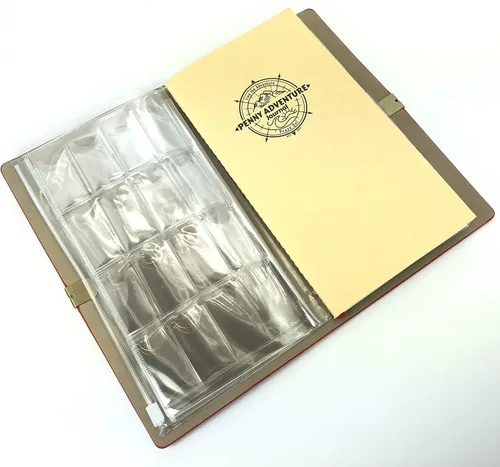 Vista 5 de El Penny Journal tiene capacidad para 146 monedas, el mejor libro de colección de recuerdos para tu colección de monedas con capacidad para 128
