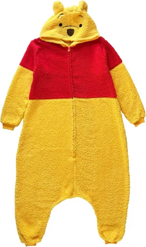 Vista 5 de Disney Winnie The Pooh Kigurumi - Disfraz para adultos traje de pijama Sherpa oso Pooh