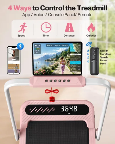 Vista 4 de Cardirun Almohadilla rosa con inclinación del 10% y barra de mango, cinta