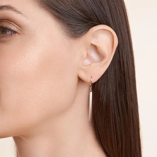 Vista 15 de Amazon Essentials Aretes colgantes de oro amarillo de 18 quilates o oro rosa de 14 quilates sobre plata esterlina (anteriormente colección Amazon)
