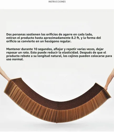 Vista 4 de AlienTech Home Furniture Softeating Modern Design Accordin Taburete plegable de papel de estraza Taburete relajante para pies, diseño de papel