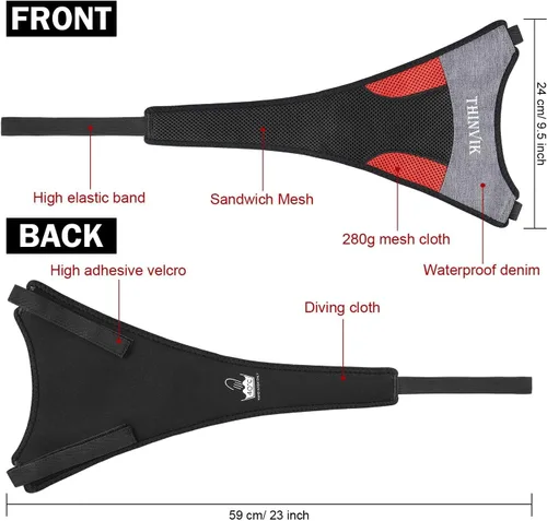 Vista 3 de Thinvik 1-Pack/2-Pack Bike Frame Sweat Guard Sweat Absorbs Prevent Bicycle from Corrosion for Bicycle Trainer Indoor Cycling Training