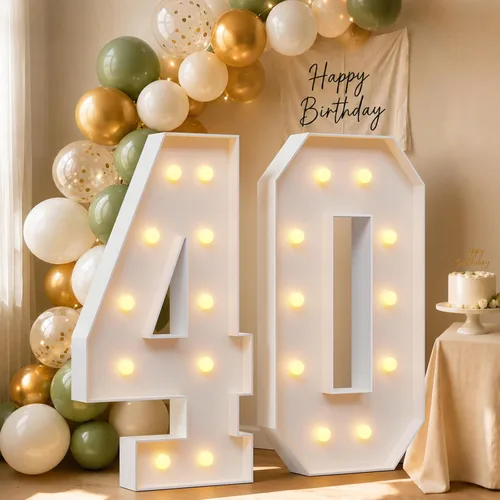 Vista 6 de imprsv Número de marquesina de 4 pies, números de mosaico para globos, marco de globos de mosaico, globo número 0 para decoración de cumpleaños 30