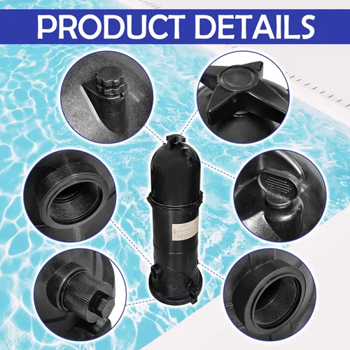 Vista 5 de W3C12002 - Filtro de repuesto para piscina de 120 pies cuadrados para Hayward StarClear Plus, color negro. Unidades de filtración y purificación