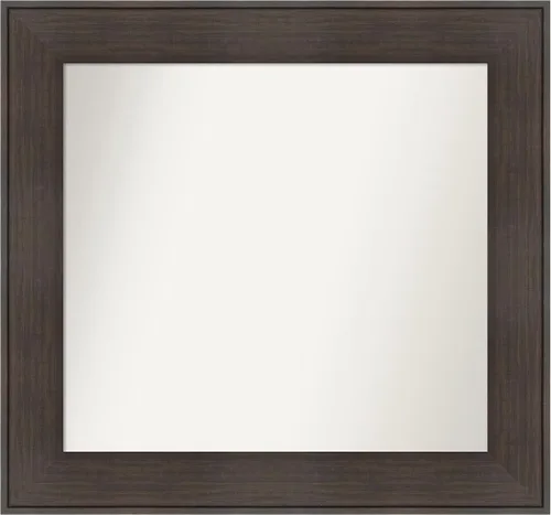 Vista 66 de Amanti Art Espejo personalizado, espejo de baño de veta de madera rústica William, espejo de pared o espejo de tocador de baño sobre el fregadero