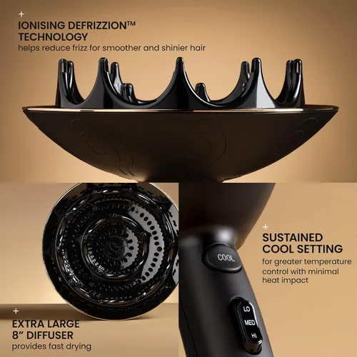 Vista 2 de Curlsmith Secador de pelo Defrizzion para cabello rizado