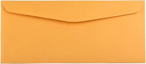Vista 7 de JAM PAPER #10 Sobres comerciales para negocios - 4 1/8 x 9 1/2 - Marrón kraft manila - 100/paquete