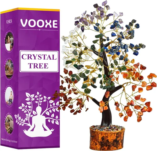 Vista 11 de Árbol de cristal de ABUDANCE Aventurina verde, piedra curativa de cristal para la oficina en casa y decoración, árbol de dinero FENG Shui hecho a
