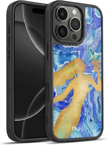 Vista 115 de Head Case Designs Officially Licensed Paul Brent Agate Mermaid Coastal Gel Armor Case [Military Grade Drop Protection] Compatible with Apple iPhone