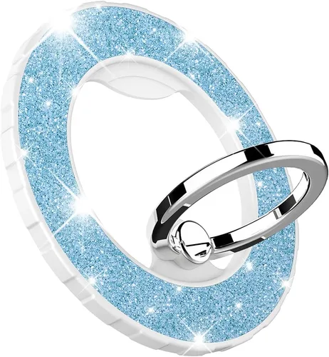 Vista 19 de Soporte magnético de anillo de teléfono para MagSafe, [rotación flexible de 360°], soporte de agarre magnético para anillo de dedo, apto para iPhone