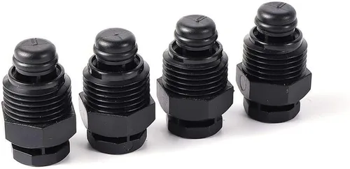 Vista 6 de Conexión de agua de pulverización Rosca macho de 1/2 "Mini válvula de escape automática Sistema de riego de jardín Válvula de ventilación de aire