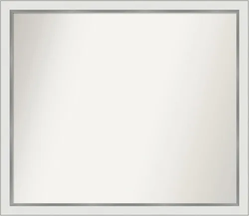 Vista 353 de Amanti Art Espejo personalizado, espejo de baño estrecho Alexandria White Wash, espejo de pared o espejo de tocador de baño sobre el fregadero
