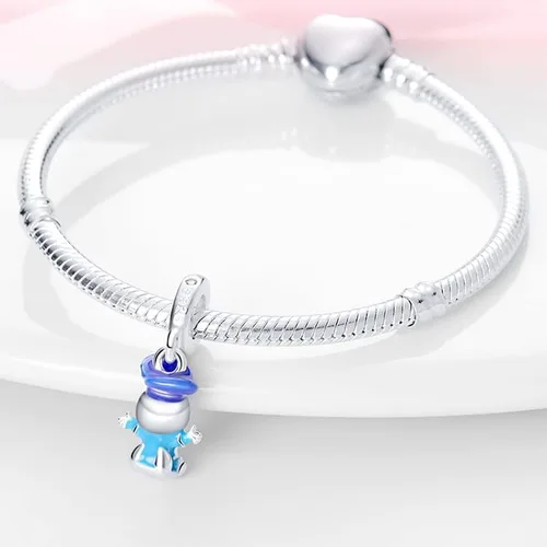 Vista 3 de Bead Charms fit Pandora Bracelet, 925 Sterling Silver Pendant Charm with 5A Cubic Zirconia for Necklace and Bracelet Birthday Mothers Day Jewelry