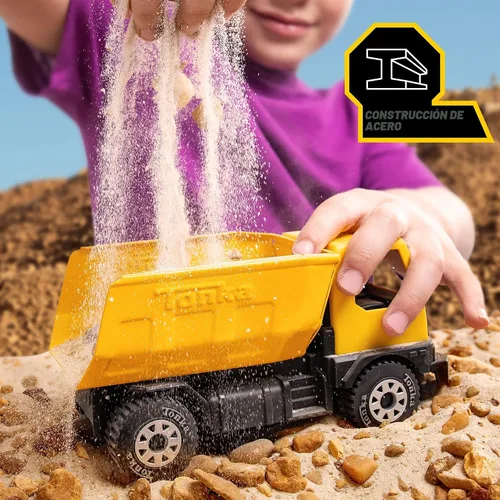 Vista 3 de Tonka - Steel Classics Serie Giga - Camión volquete y excavadora, paquete de 2