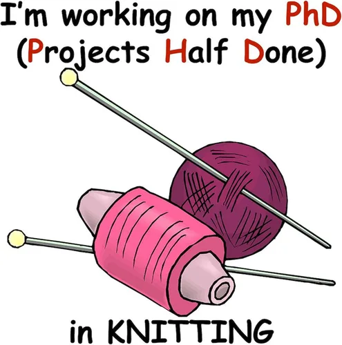 Vista 3 de CafePress Knitting Phd (Projects Half D Mug 11 oz (11.0 fl oz) Taza de café de cerámica