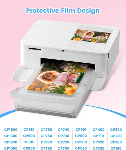 Vista 5 de KP-108IN - Juego de tinta y papel de color compatible con Canon Selphy CP1500 CP1300 Replacement for KP-108IN 3 Color Ink Cassette and 108 Sheets