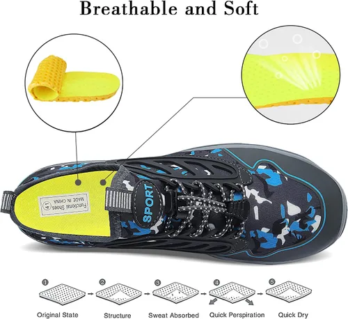 Vista 7 de JointlyCreating - Zapatos de agua para hombres y mujeres atléticos para el aire libre de secado rápido zapatos para playa piscina yoga acuático surf