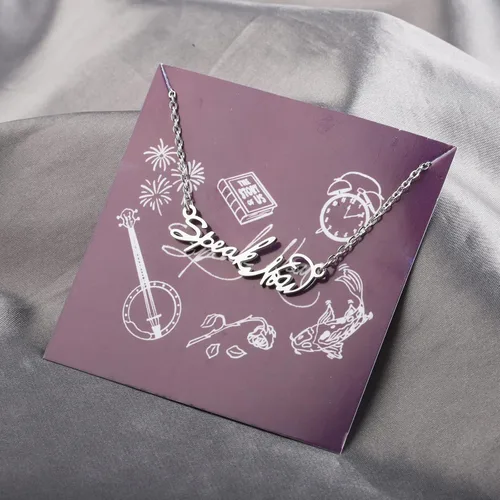 Vista 4 de PENQI Collar inspirado en cantantes, regalo para fanáticos de la música, regalo para cantantes, amantes de la música, regalo de canción, joyería