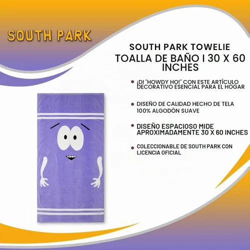 Vista 6 de South Park Towelie - Toalla de baño, accesorios de viaje para piscina, playa, algodón ultra suave, absorción de secado rápido, accesorios