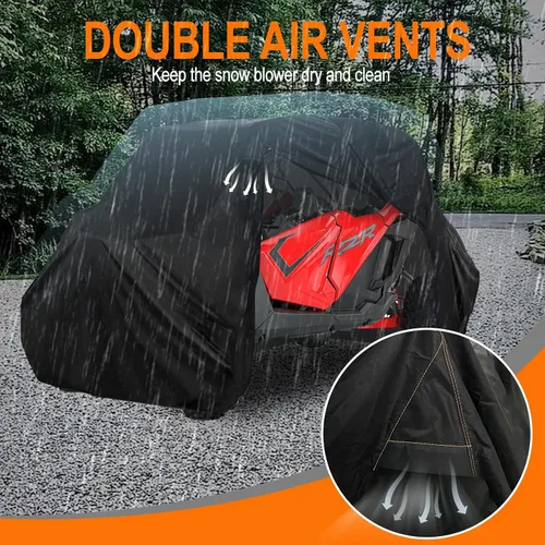Vista 12 de Cubierta UTV 4 plazas impermeable 420D resistente con cremallera al aire